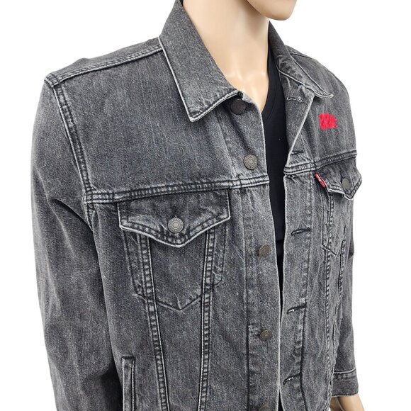 88Rising Higher Brothers Black Levis Jean Jacket, Men's Medium - Picture 1 of 14